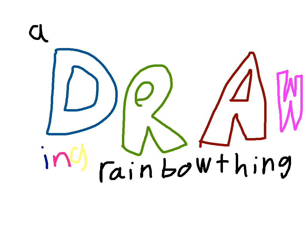 a drawing rainbow thing