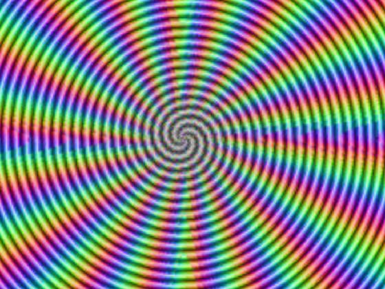 Rainbow Spiral Illusion