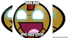 iron man epic face