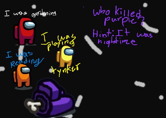 who killed purple? among us!! 1