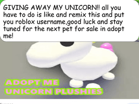 ROBLOX UNICORN GIVEAWAY! 1