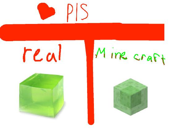 Minecraft vs real: slime