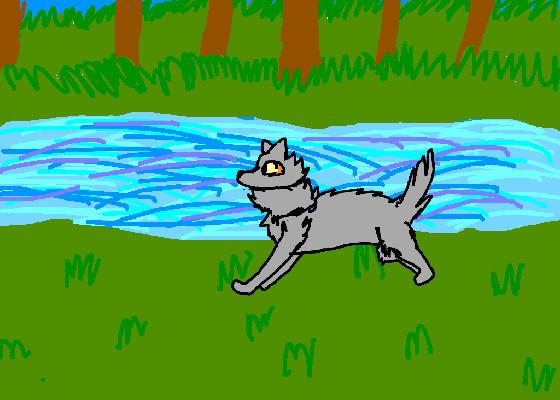 Running wolf animation!