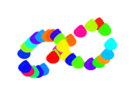 Colourful ball line