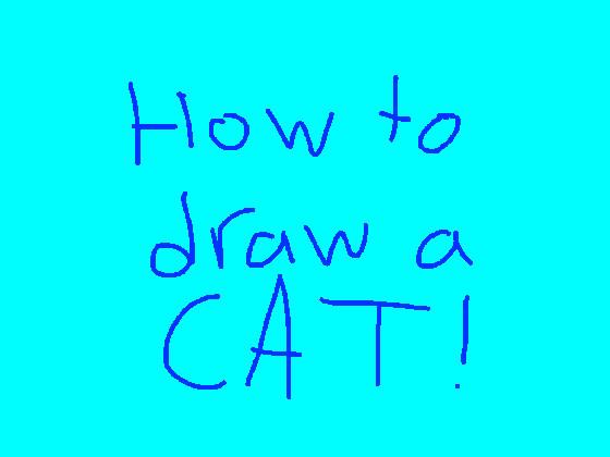 How to draw a cat