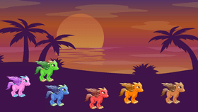 Dragon sunset