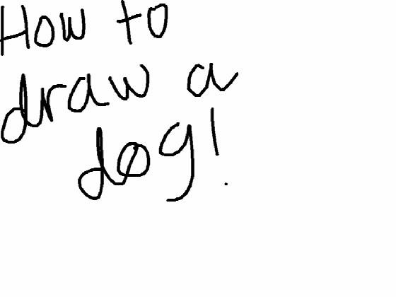 How to draw dog!