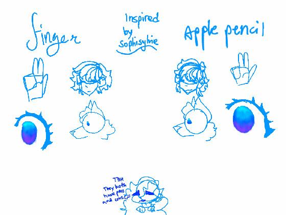 finger vs apple pencil