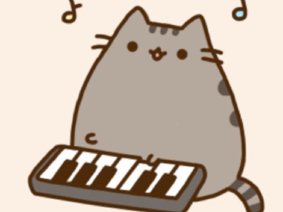 Pusheen plays happy bday