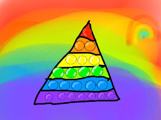 Pop-It rainbow triangle 