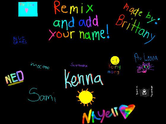 remix add your name i did