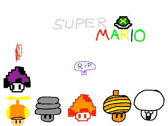 Super mario power ups: mushrooms 1