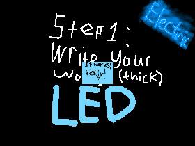 how to make LED words 1