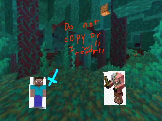 Minecraft warped forest battle