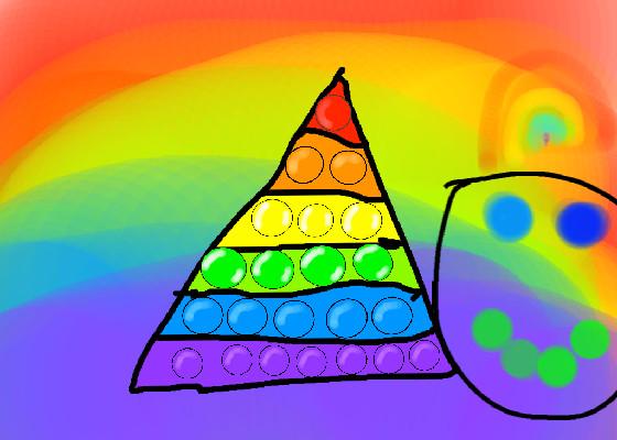 Pop-It rainbow triangle  1 1