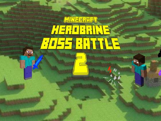 minecraft herobrine boss battle