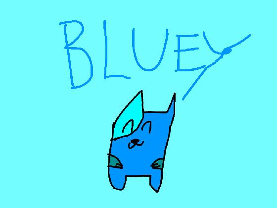 cute bluey drawing