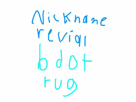 nick name reveal 