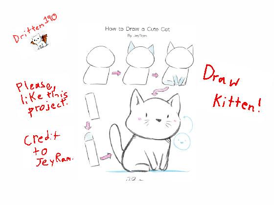 How to draw a kitten! By JeyRam