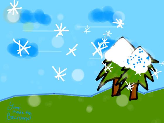 Free Snowy Day Backround