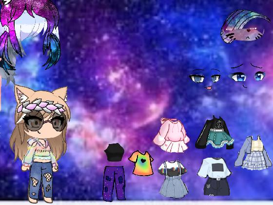 Gacha galaxy theme dress up