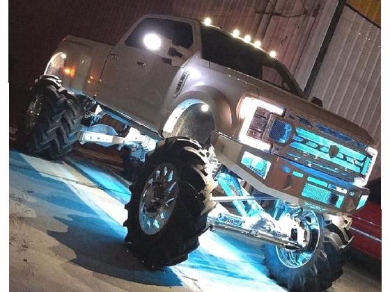 LED blue Truck