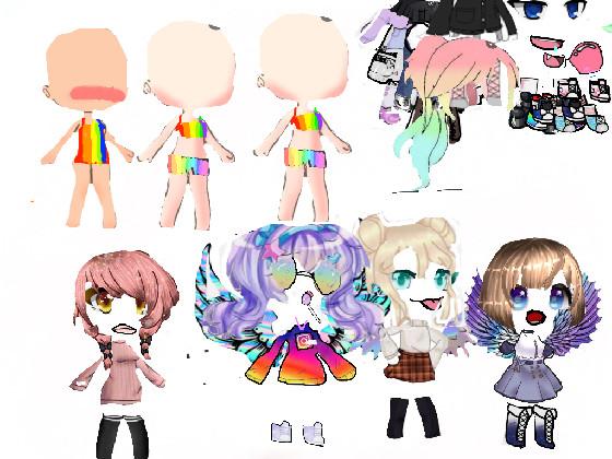 gacha life girl❤️🧡💛💚💙💜