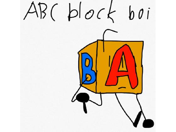 ABC block boi oc drawn