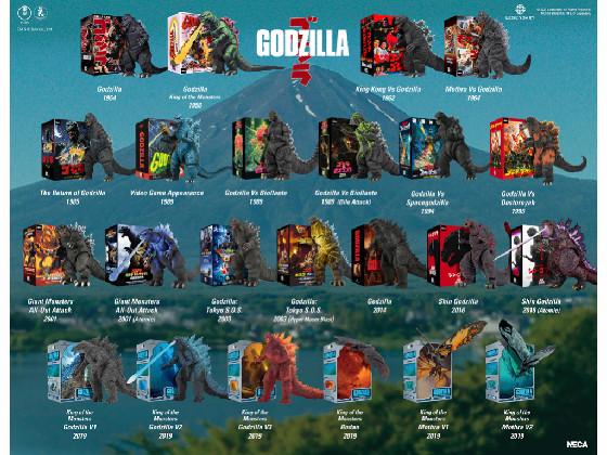 ALL NECA Godzilla Figures