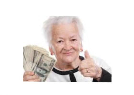 Granny robbing a bank