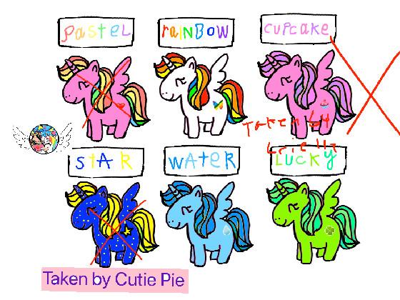 Unicorn adoptables!  1 1