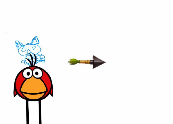 funny arrow red bird cool