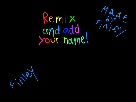 remix add your name