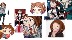 uraraka cute pics ;