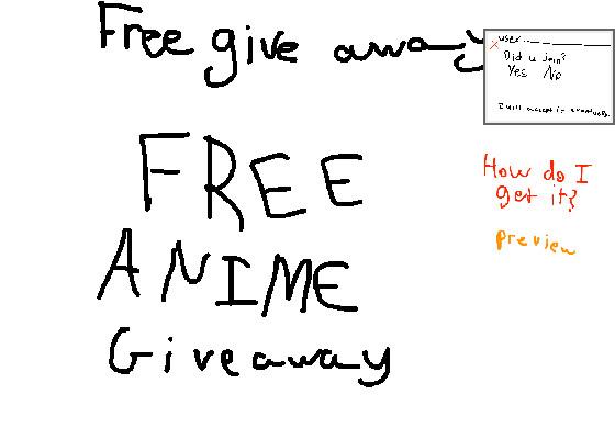 Anime Give Away