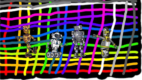 Rainbow Robot Dance Party