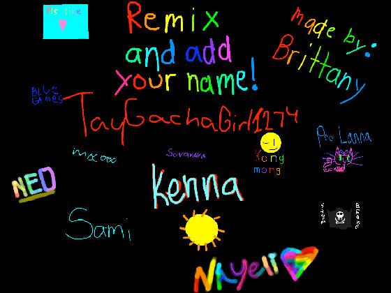 remix add your name i did