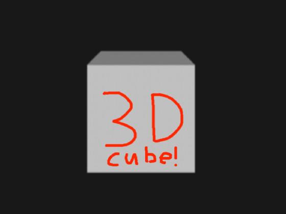 3d cube!  tap to jump