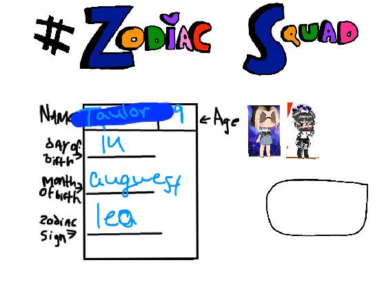 #Zodiac Squad Sign-Ups!