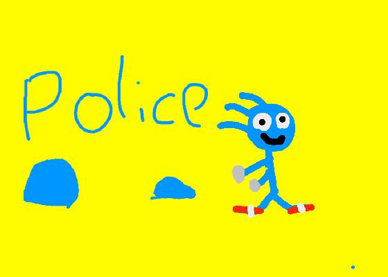 sonic runs from the police