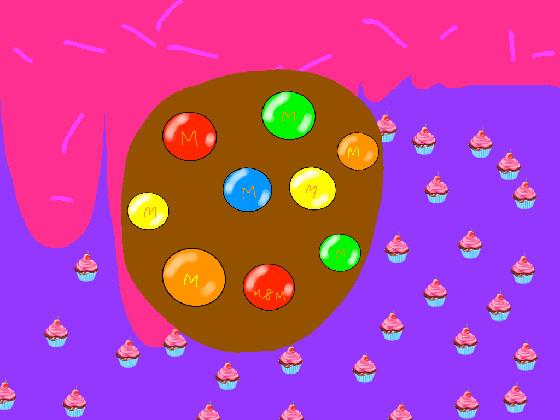 Pop-it m and m cookie