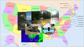 US landforms fast and slow changes