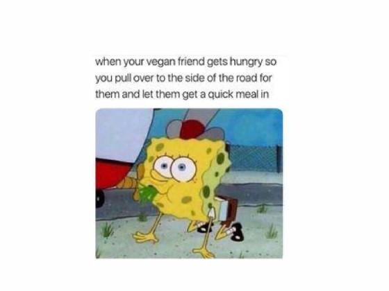 SpongeBob is vegan