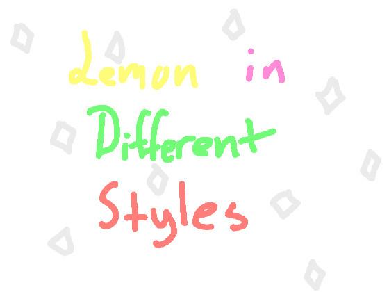 Lemon in diff styles