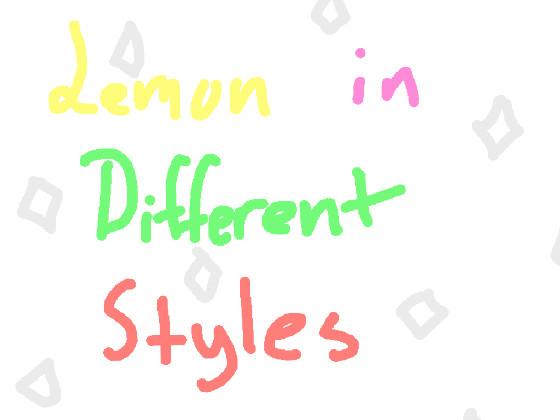 Re:Lemon in diff styles