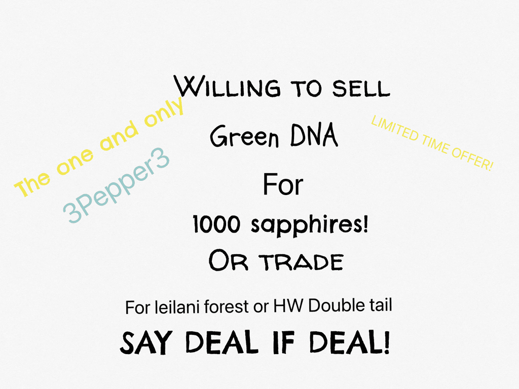 Green DNA SOLD, old news