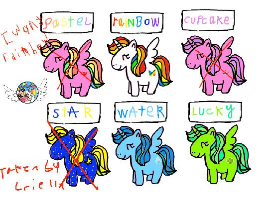 Unicorn adoptables!  1 1