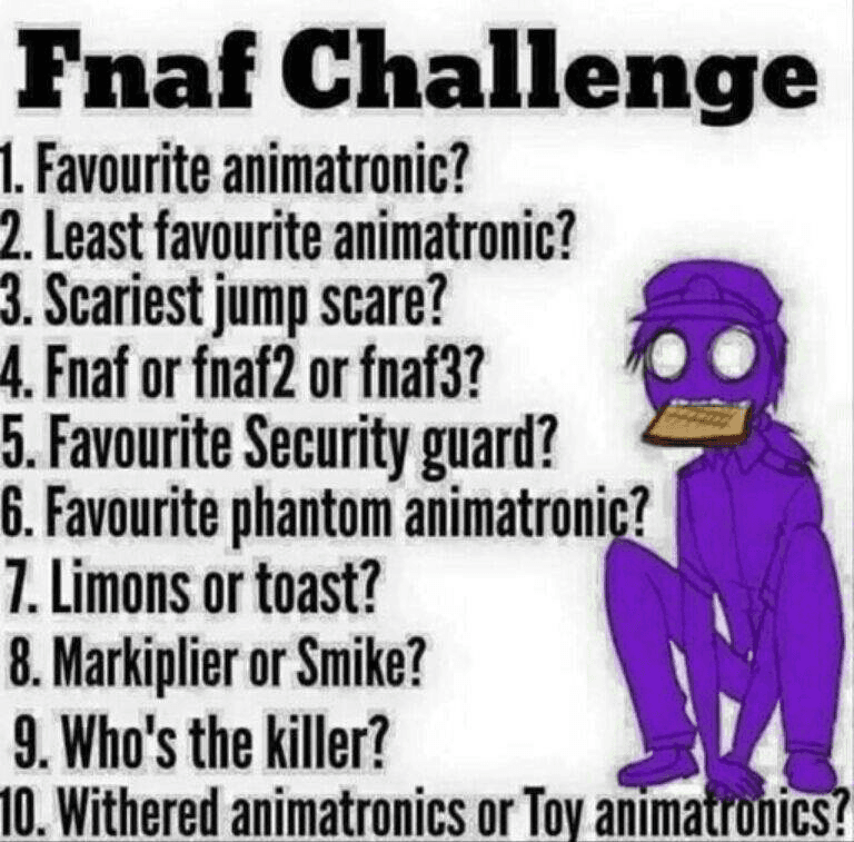 FNAF QUESTIONS 