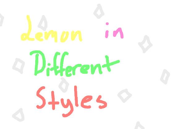 re:re:Lemon in diff styles