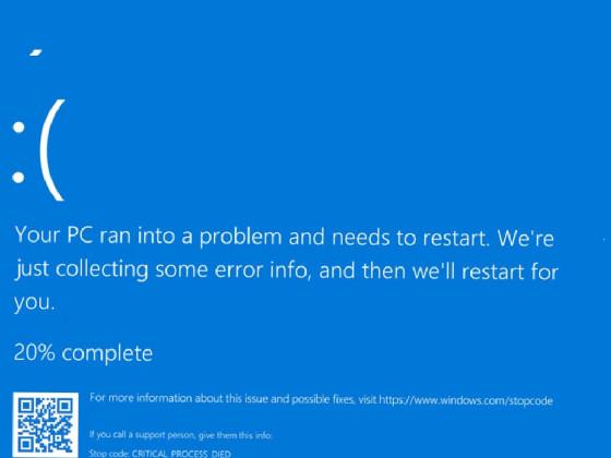 blue screen simalator